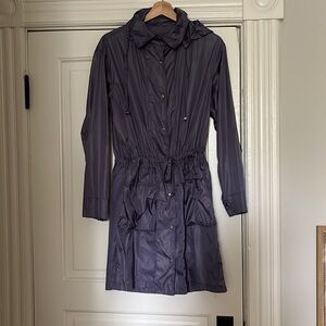 Vintage purple raincoat.